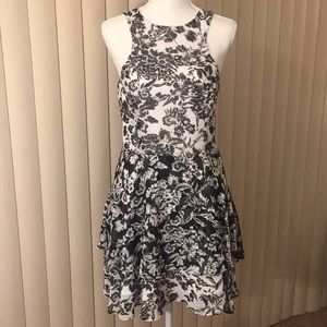 Isabel Lu Printed Chiffon Dress